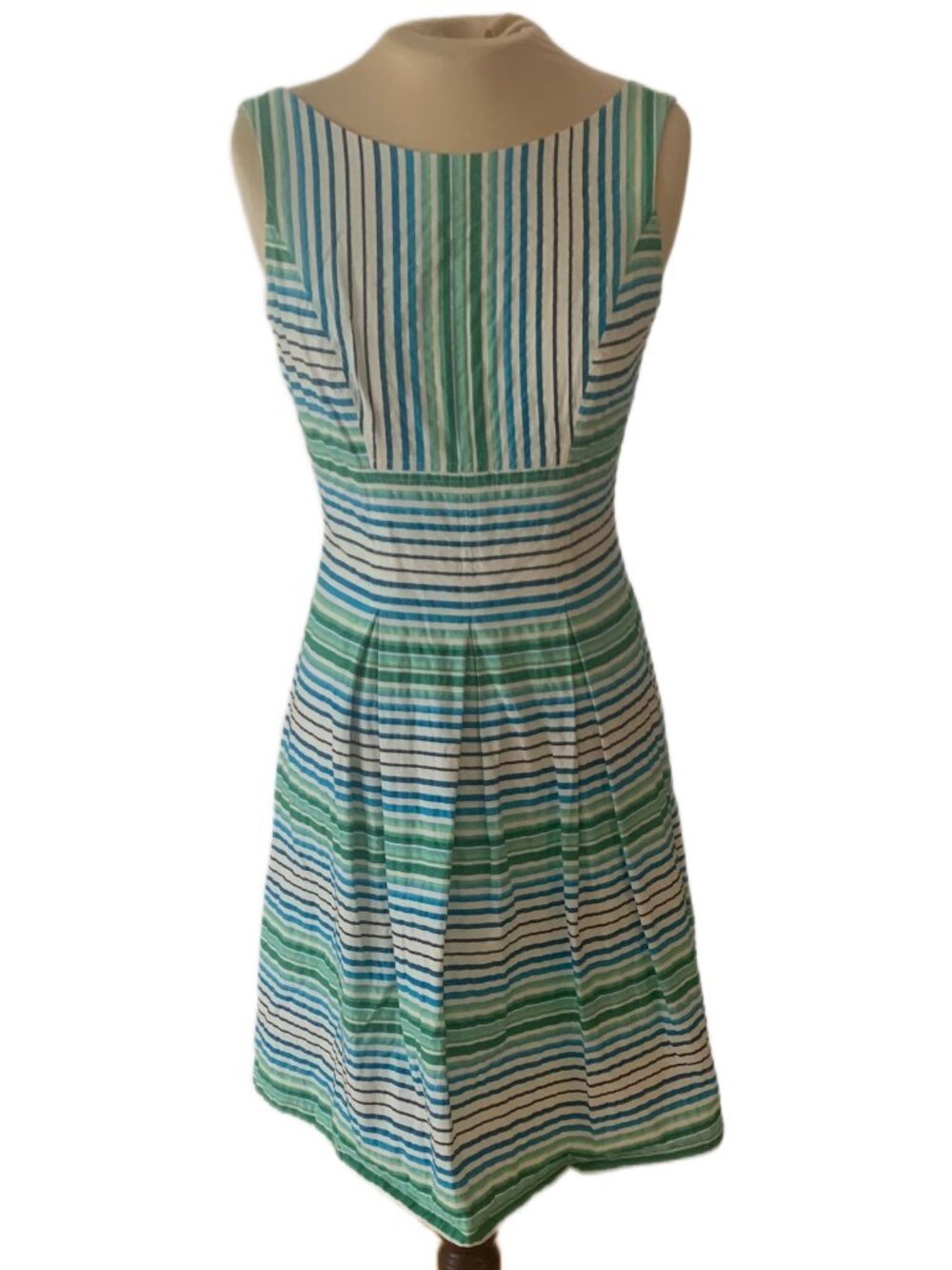 Nine West Striped Cotton Sleeveless Dress Size 4